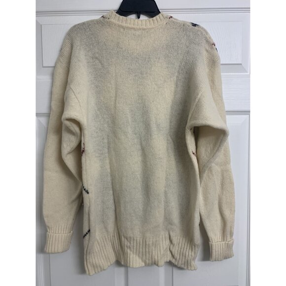 Vintage Cooper & Roe Wool Argyle Winter Sweater Size XL - Picture 3 of 7